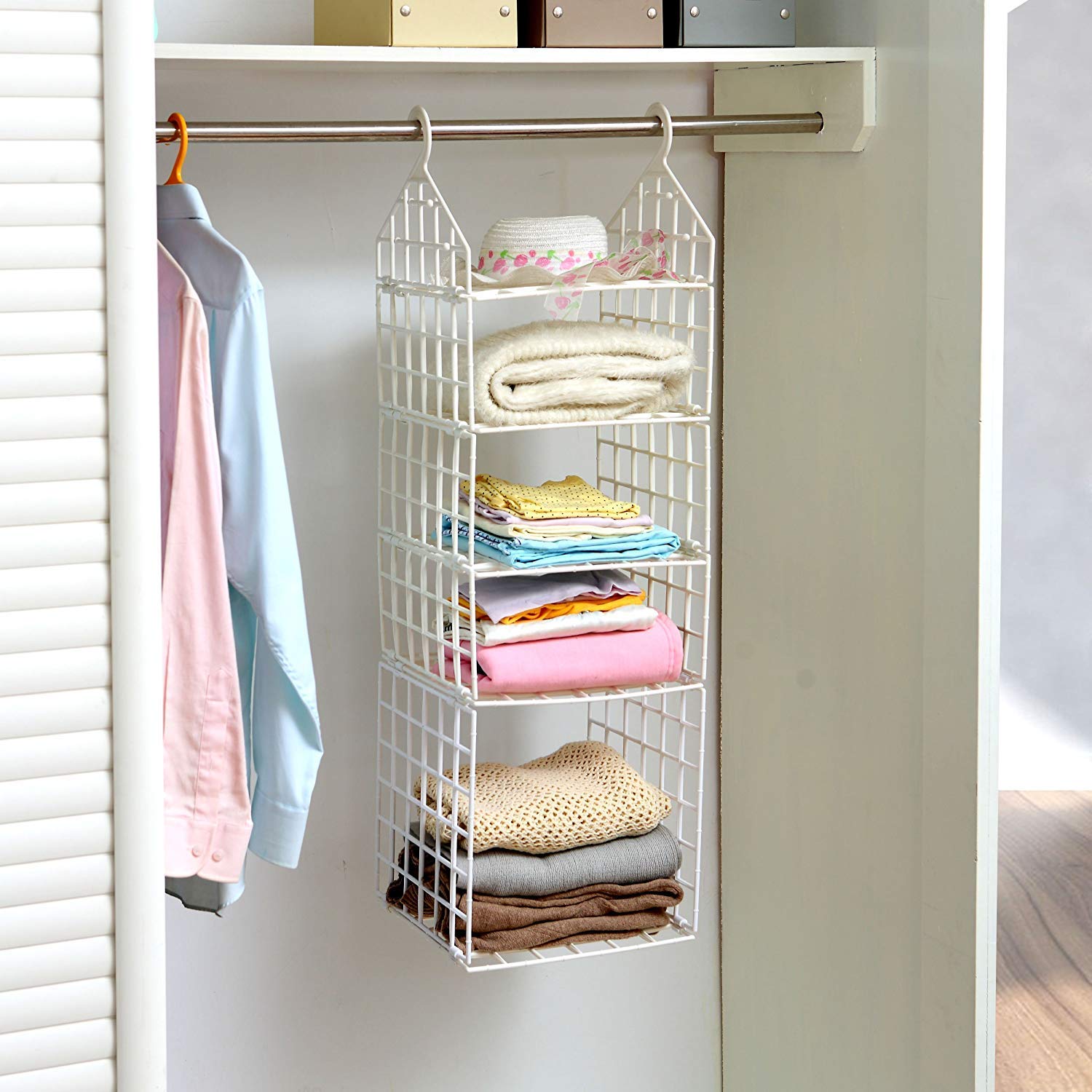 Multipurpose 5 Layer Folding Clothes Storage Racks||Closet for Students Wardrobe Shelves Socks, Scarf, t-Shirt, etc||Hanging Organizer Storage Holders & Racks Multipurpose 5 Layer Folding Clothes Storage Racks||Closet for Students Wardrobe Shelves Socks, Scarf, t-Shirt, etc||Hanging Organizer Storage Holders & Racks